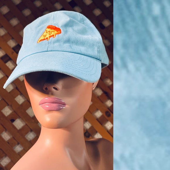 APOLLO USA Banza Embroidered PIZZA Motif Adjustable BASEBALL CAP O/S - Picture 2 of 8